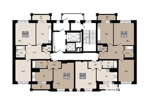 2-к квартира, строящийся дом, 63м2, 2/18 этаж