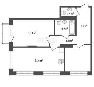 2-к квартира, вторичка, 68м2, 15/17 этаж