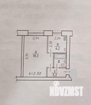 1-к квартира, вторичка, 31м2, 3/5 этаж