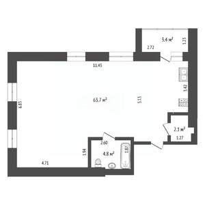 3-к квартира, вторичка, 71м2, 3/13 этаж