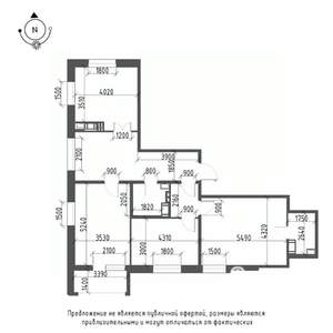 3-к квартира, вторичка, 105м2, 9/9 этаж