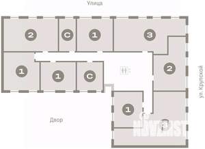 2-к квартира, вторичка, 60м2, 5/9 этаж