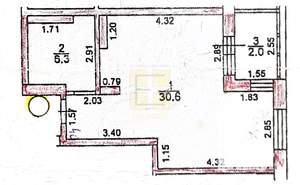 1-к квартира, вторичка, 37м2, 5/18 этаж