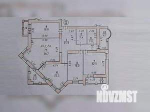 4-к квартира, вторичка, 161м2, 2/10 этаж