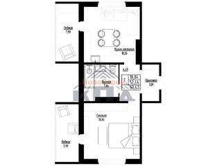 1-к квартира, строящийся дом, 60м2, 4/16 этаж
