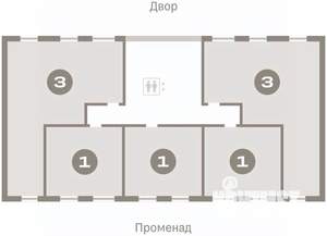 3-к квартира, вторичка, 85м2, 3/17 этаж