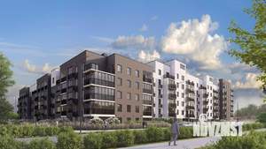 1-к квартира, строящийся дом, 45м2, 6/7 этаж