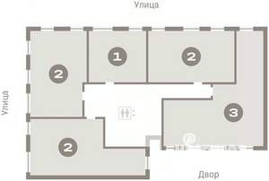 3-к квартира, вторичка, 69м2, 8/8 этаж