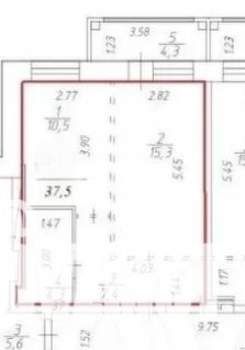1-к квартира, вторичка, 38м2, 7/10 этаж