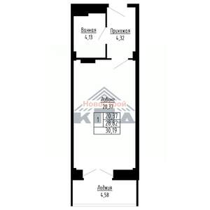 1-к квартира, вторичка, 30м2, 10/16 этаж