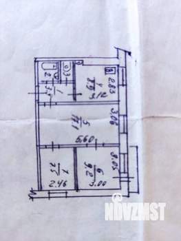 3-к квартира, вторичка, 50м2, 2/10 этаж