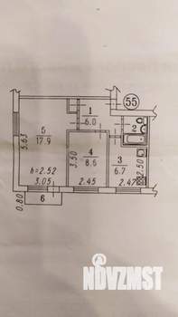 2-к квартира, вторичка, 42м2, 4/5 этаж