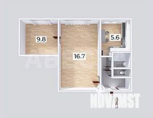 2-к квартира, вторичка, 40м2, 1/5 этаж