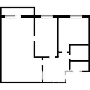 2-к квартира, вторичка, 42м2, 2/4 этаж