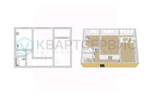 2-к квартира, вторичка, 49м2, 6/9 этаж