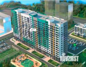2-к квартира, строящийся дом, 65м2, 3/16 этаж
