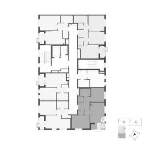 2-к квартира, вторичка, 58м2, 2/11 этаж