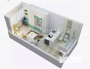 Студия квартира, вторичка, 18м2, 1/5 этаж