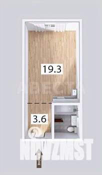 Студия квартира, вторичка, 26м2, 4/9 этаж