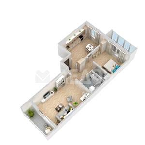 2-к квартира, вторичка, 55м2, 5/10 этаж