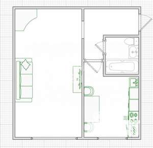 1-к квартира, вторичка, 31м2, 1/5 этаж