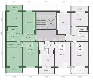 3-к квартира, вторичка, 76м2, 9/10 этаж