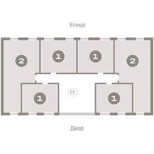 2-к квартира, вторичка, 68м2, 4/9 этаж