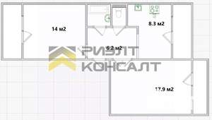 2-к квартира, вторичка, 52м2, 10/11 этаж