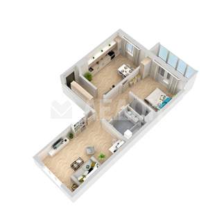 3-к квартира, вторичка, 77м2, 2/8 этаж