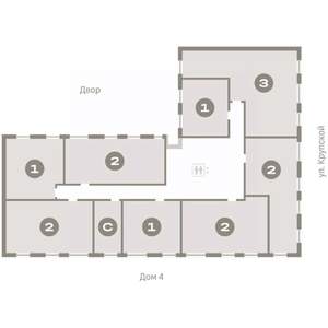 2-к квартира, вторичка, 59м2, 2/17 этаж
