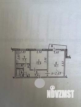2-к квартира, вторичка, 52м2, 5/9 этаж