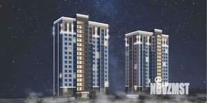 2-к квартира, строящийся дом, 50м2, 12/16 этаж