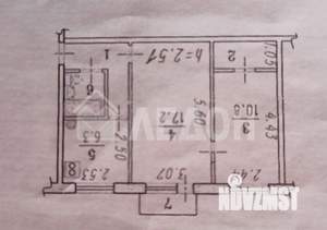 2-к квартира, вторичка, 44м2, 3/5 этаж