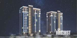 2-к квартира, строящийся дом, 64м2, 1/16 этаж