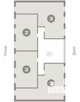 2-к квартира, вторичка, 65м2, 6/9 этаж