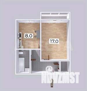 1-к квартира, вторичка, 36м2, 8/8 этаж