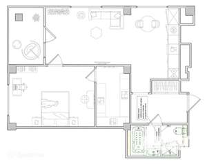 2-к квартира, вторичка, 62м2, 9/18 этаж