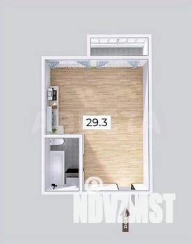 Студия квартира, вторичка, 33м2, 4/10 этаж