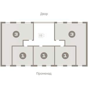 3-к квартира, вторичка, 85м2, 6/7 этаж