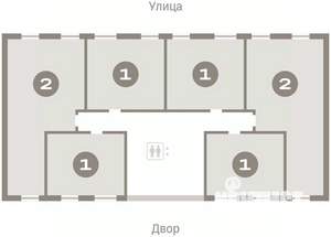 2-к квартира, вторичка, 67м2, 2/7 этаж