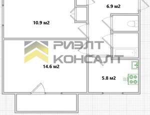 2-к квартира, вторичка, 42м2, 7/9 этаж
