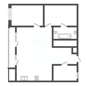 2-к квартира, вторичка, 65м2, 6/14 этаж