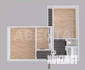 2-к квартира, вторичка, 51м2, 3/12 этаж
