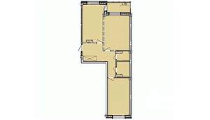 Студия квартира, вторичка, 64м2, 5/10 этаж