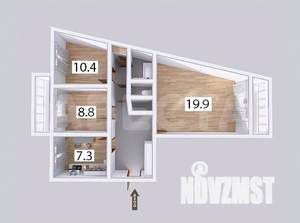 3-к квартира, вторичка, 65м2, 4/5 этаж