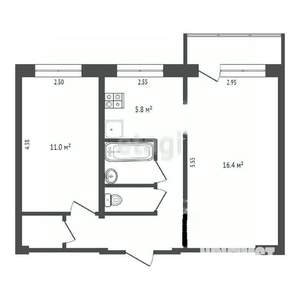 2-к квартира, вторичка, 44м2, 3/5 этаж