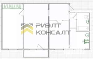 3-к квартира, вторичка, 55м2, 3/5 этаж