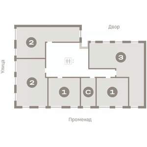 2-к квартира, вторичка, 63м2, 2/8 этаж