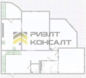 3-к квартира, вторичка, 109м2, 12/16 этаж
