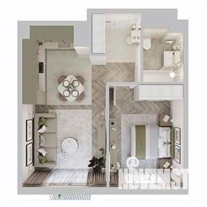 1-к квартира, вторичка, 43м2, 10/13 этаж